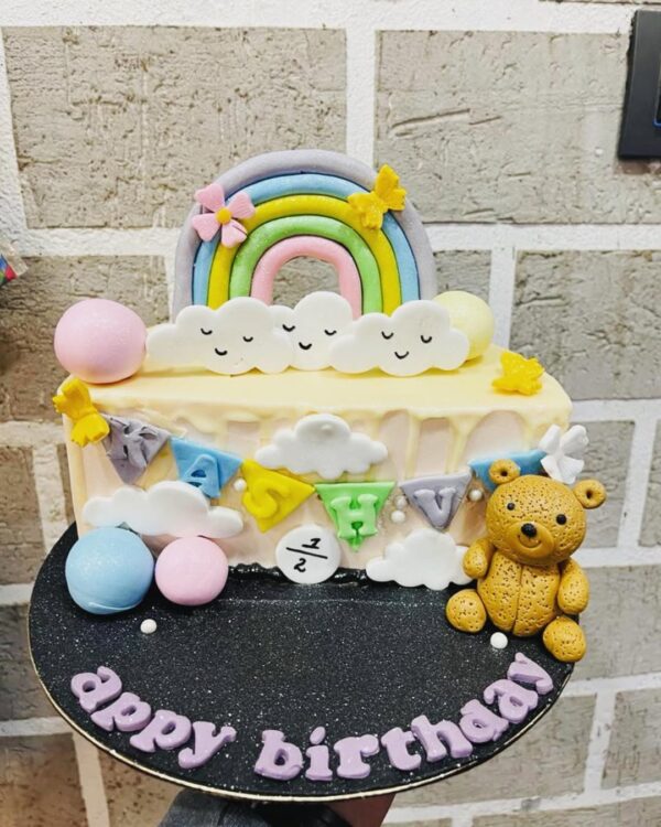 Half birthday cake