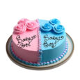 gender reveal Baby shower cake