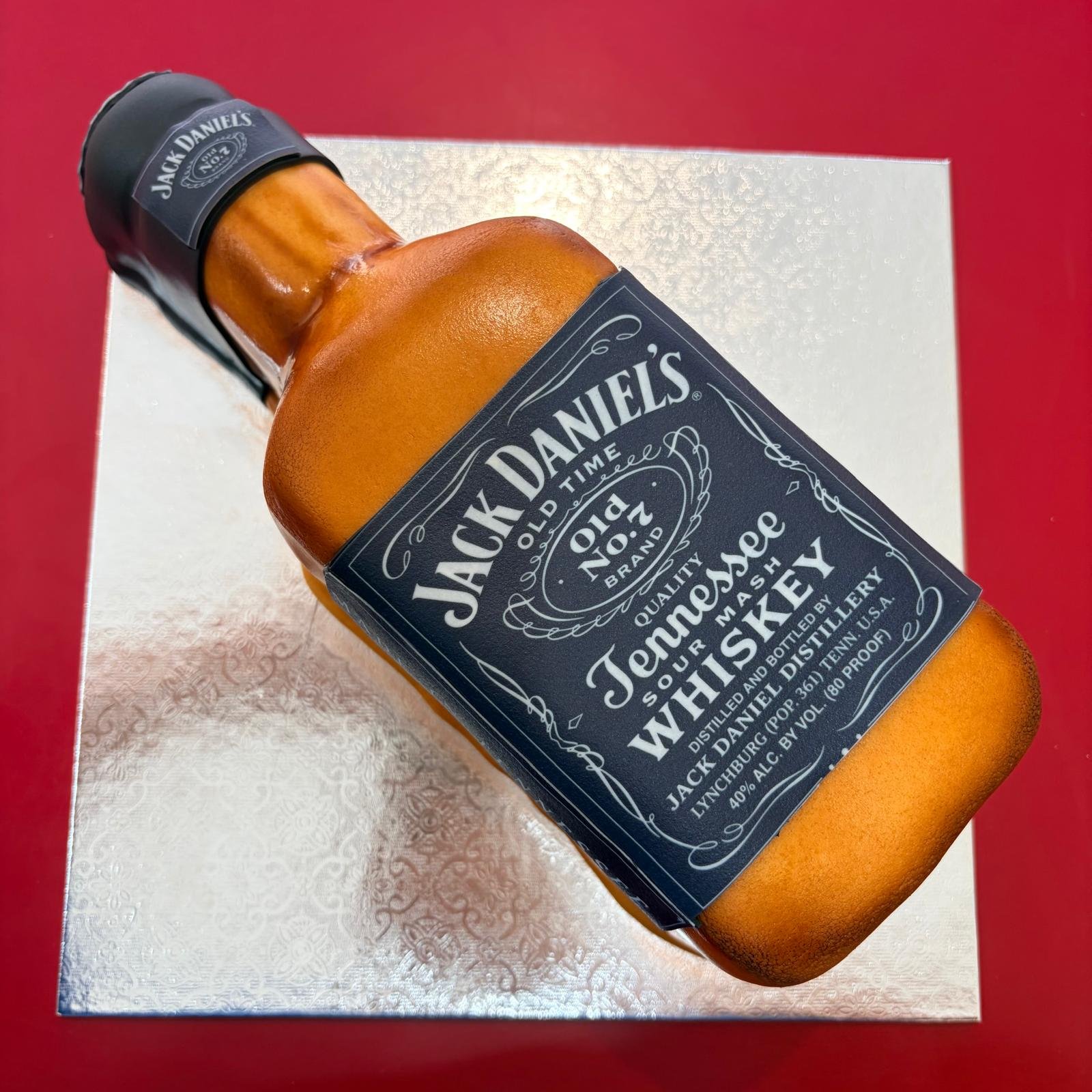 jack daniels bottle cake