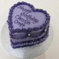 Vintage Purple heart cake