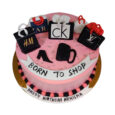 Designer shopping bag theme cake
