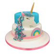 unicorn 2 tier cake