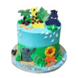 Animal theme cake