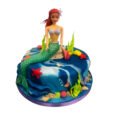 Ariel mermaid cake