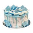blue chocolate cake