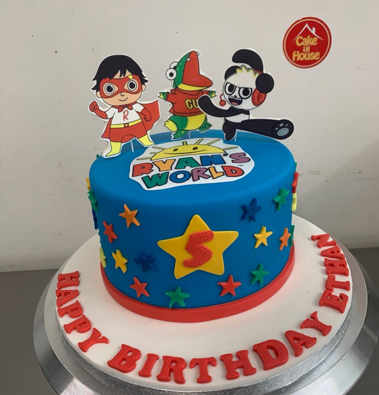 Ryan's World birthday cake