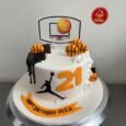 Jordan basketball cake