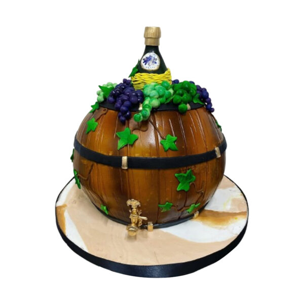 alcohol barrel cake