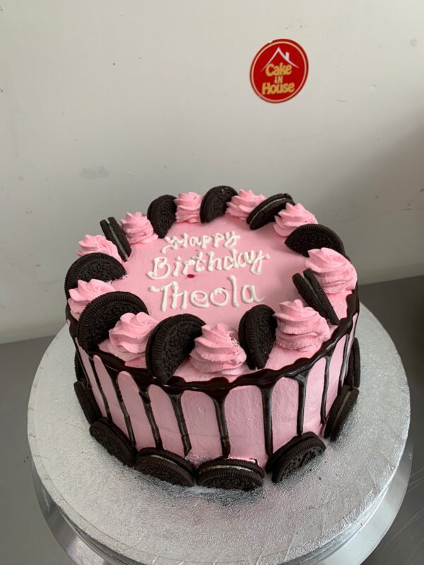 FRESH CREAM PINK CAKE
