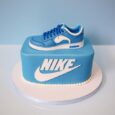 NIKE BLUE SHOE CAKE