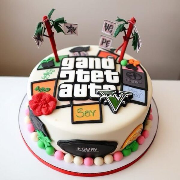 GTA V (grand theft auto) GAME CAKE