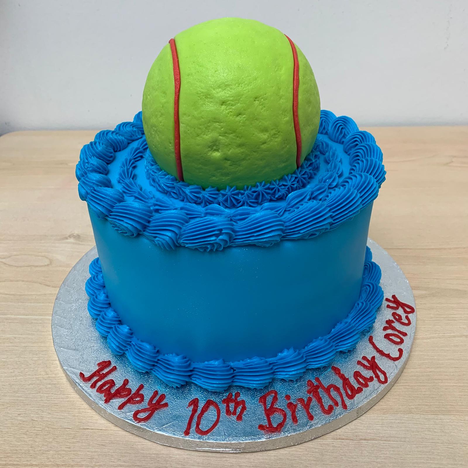 TENNIS BALL CAKE
