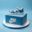 NIKE BLUE SHOE CAKE