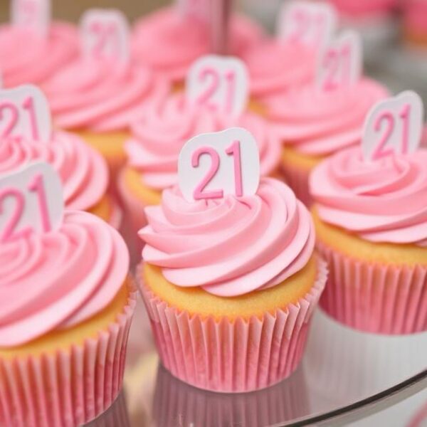 21st birthday cupcakes