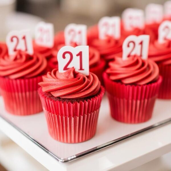 21st birthday cupcakes