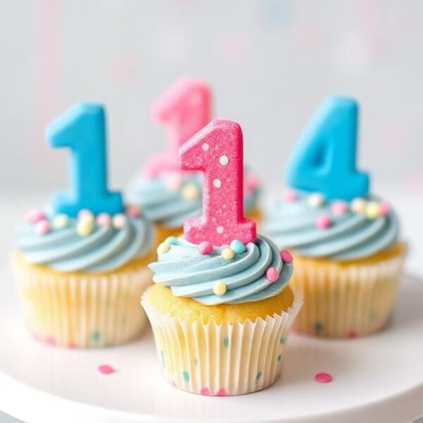 1st birthday cupcakes