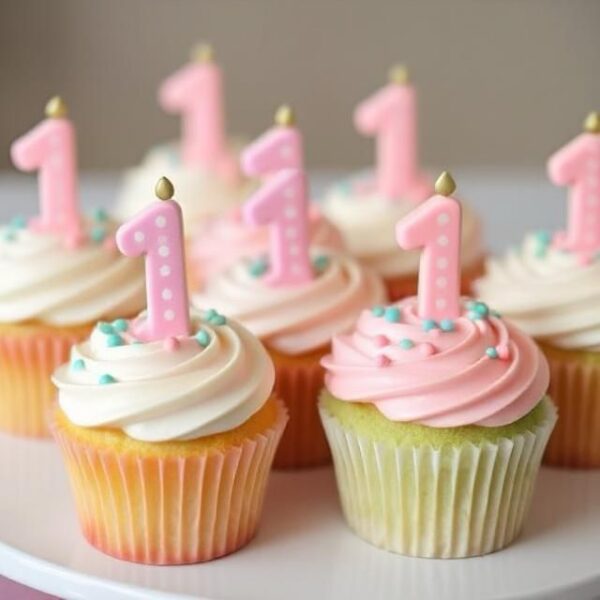 1st birthday cupcakes