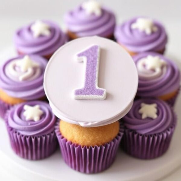 1st Birthday cupcakes