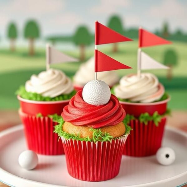 Golf cupcakes