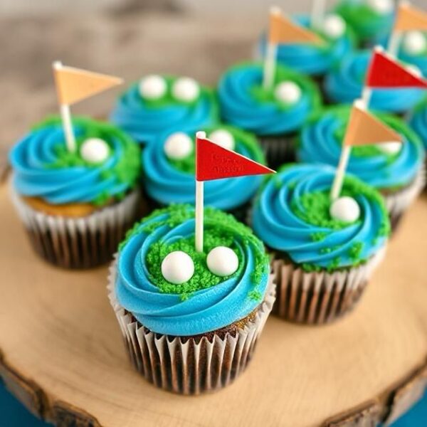 Golf cupcakes