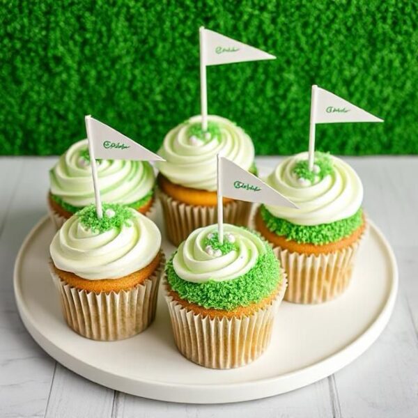 Golf cupcakes