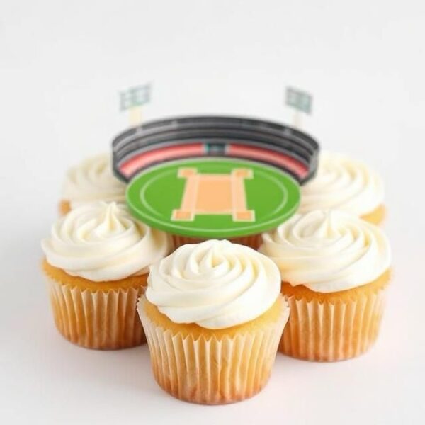Football cupcakes