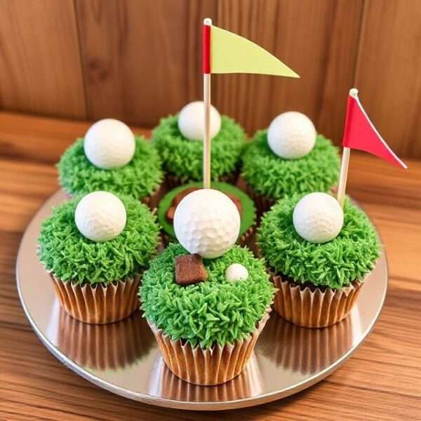 Golf cupcakes