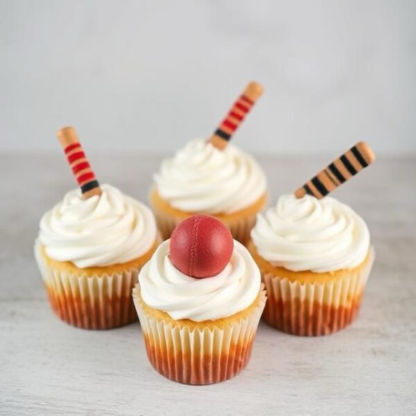 Cricket cupcakes