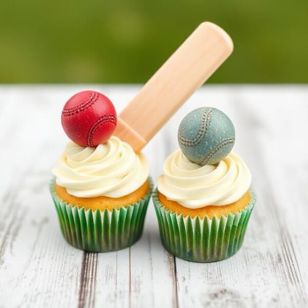 Cricket cupcakes