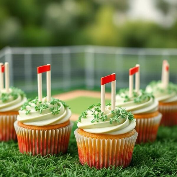 Golf cupcakes