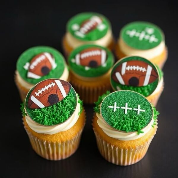 Rugby cupcakes