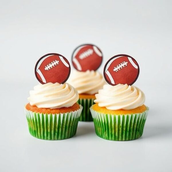 Rugby cupcakes
