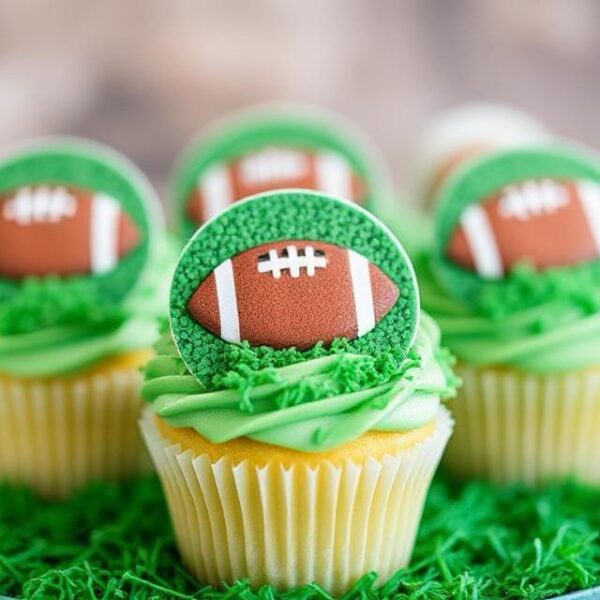 Rugby cupcakes