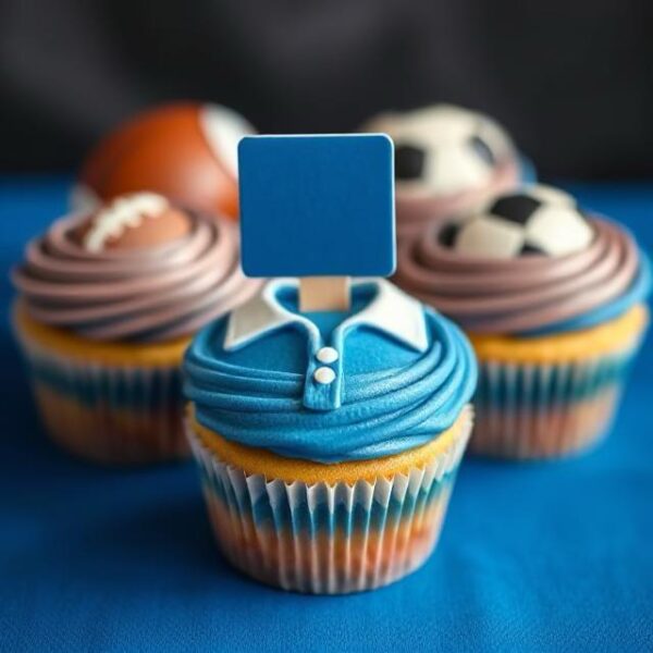 Football cupcakes
