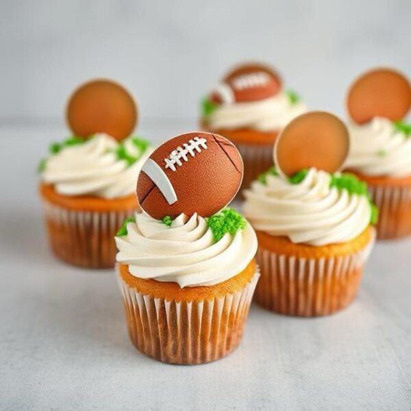 Rugby cupcakes