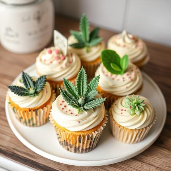 Weed cupcakes