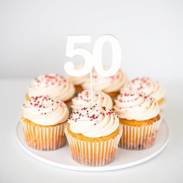 50th birthday cupcakes