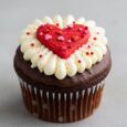 Anniversary love cupcake
