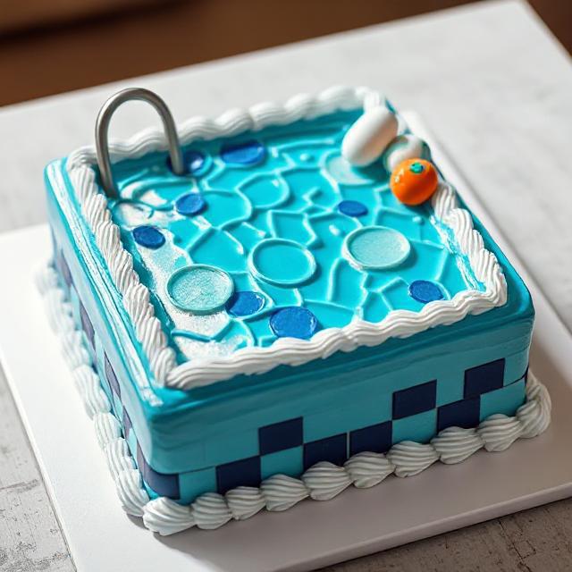 SWIMMING POOL CAKE