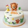 JUNGLE ANIMALS THEME CAKE