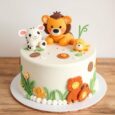 JUNGLE ANIMALS THEME CAKE