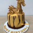 Golden Dragon Cake