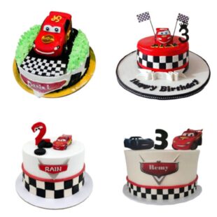 Lightning mcqueen cake