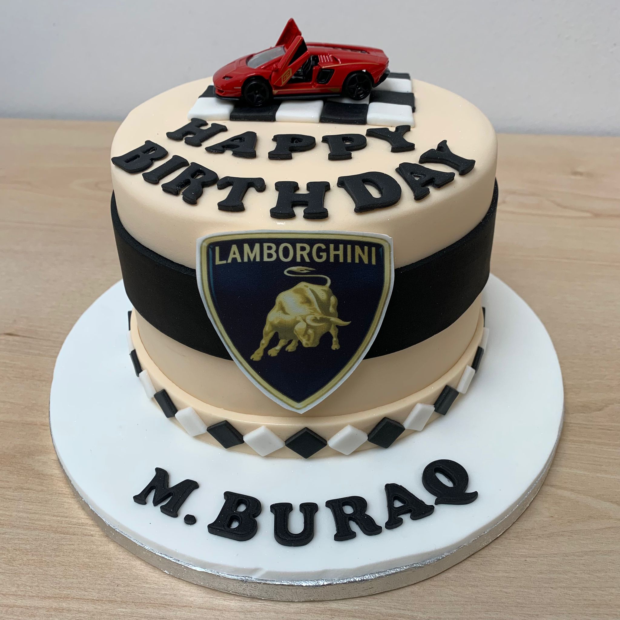 Lamborghini Car Cake