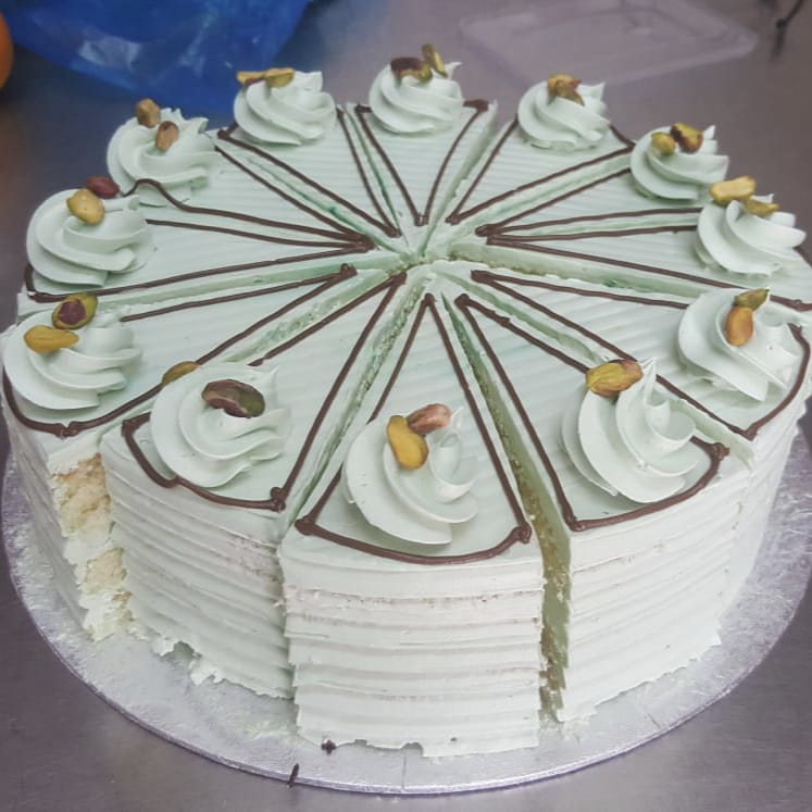 Pistachio Fresh Cream Cake