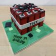 Minecraft TNT Cake