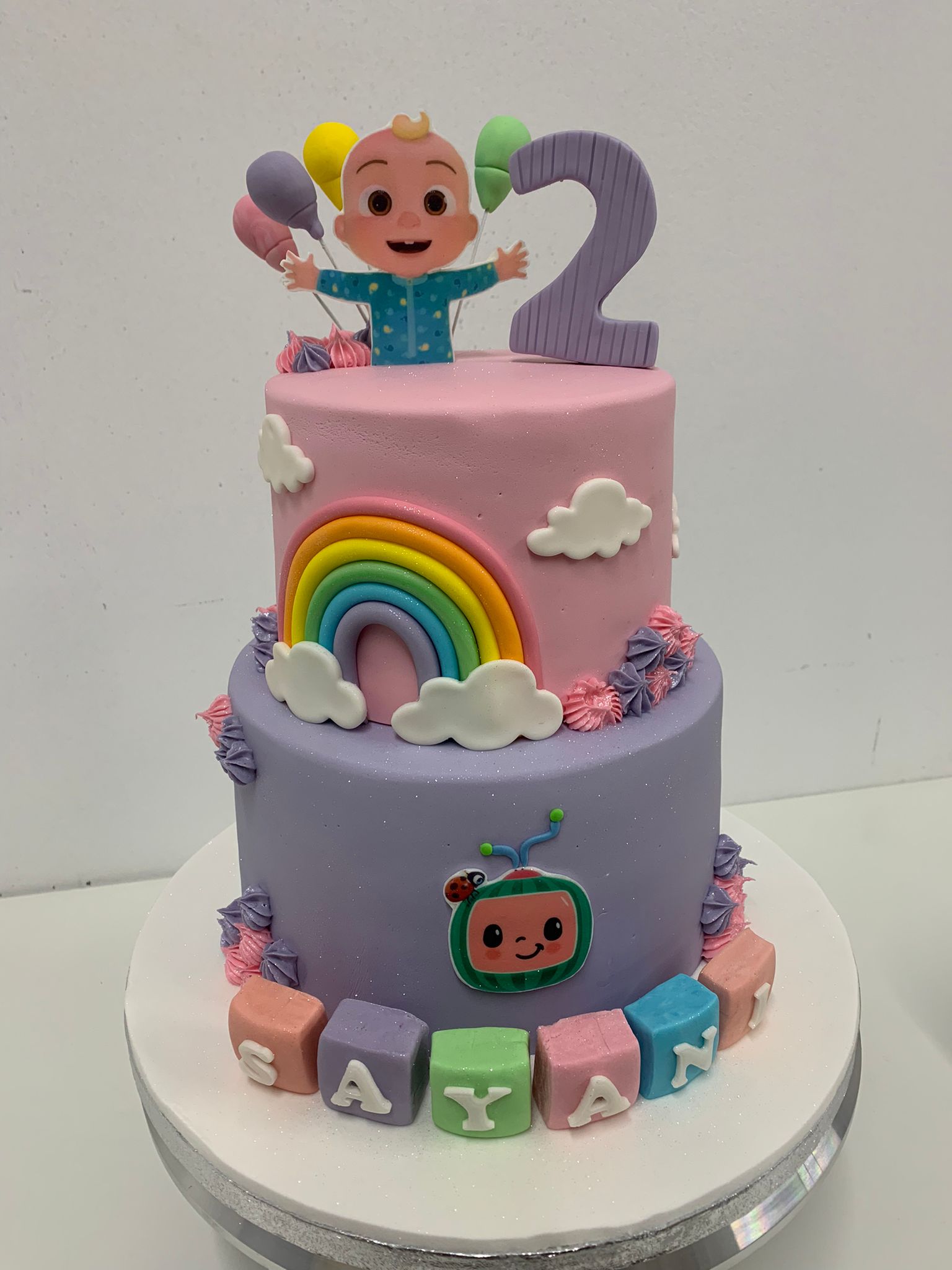 Cocomelon 2tier Cake