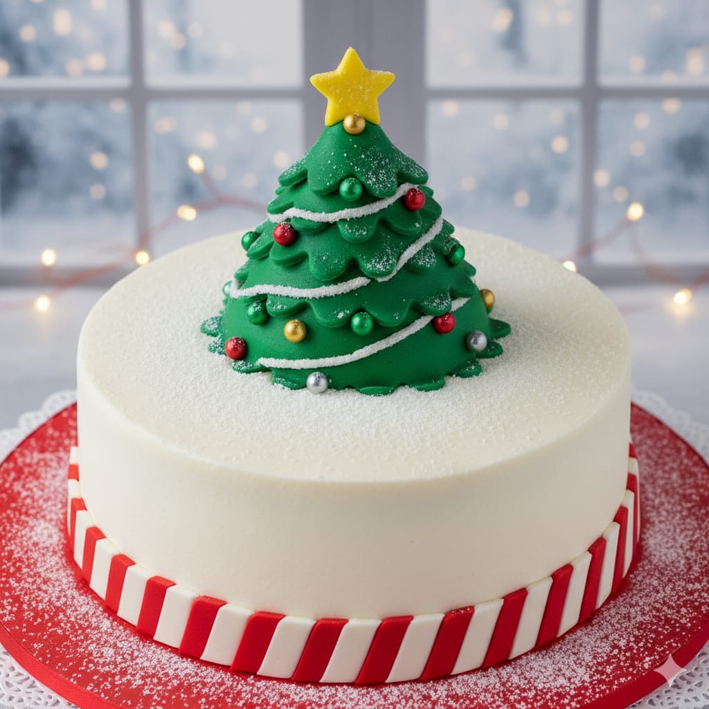 Christmas Tree Cake