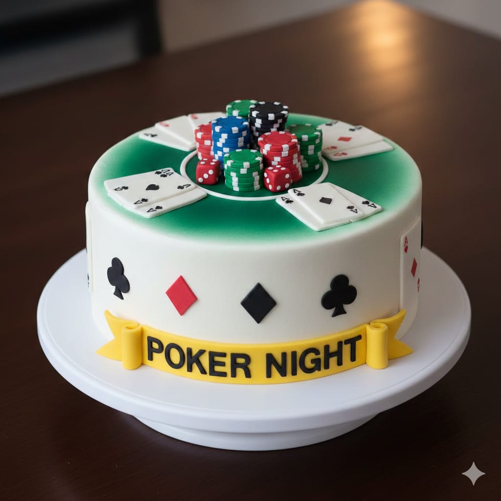 Poker Casino Cake