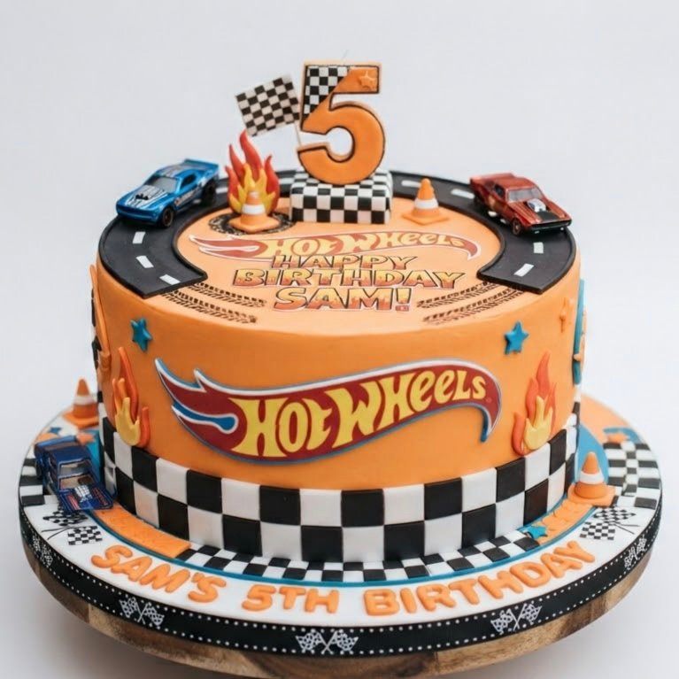 Hot Wheels Birthday Cake